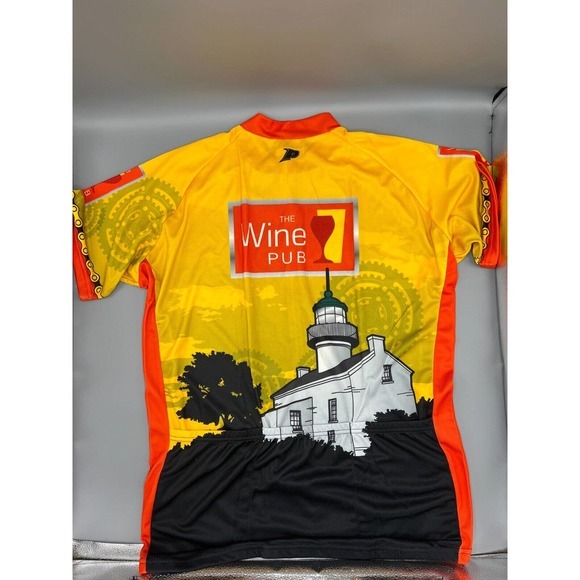 NWT Men's Primal-Wear Sport Cut Cycle Jersey XL The Wine Pub LightHouse Full Zip - Picture 7 of 9